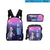 Classic Popular Novelty Funny Robot Dreams 3D Print 3pcs/Set pupil School Bags Laptop Daypack Backpack Lunch bag Pencil Case