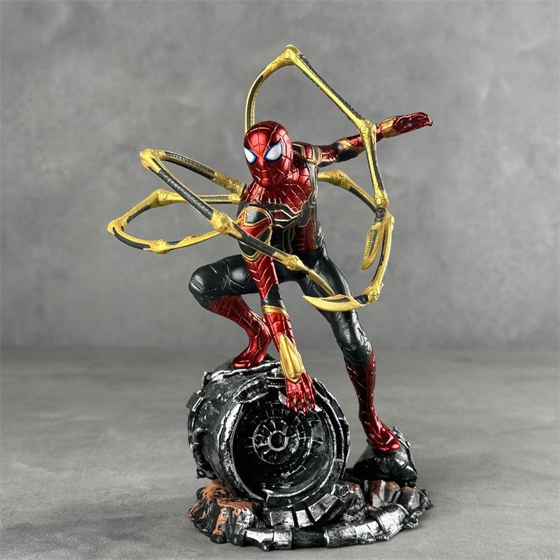Marvel Spider-Man No Way Home Iron Spider Suit Figure 2 Poses Optional Collectible Model