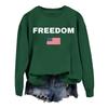 Women's Fashionable Casual Round Neck Loose Printed Long Sleeved Sweatshirt