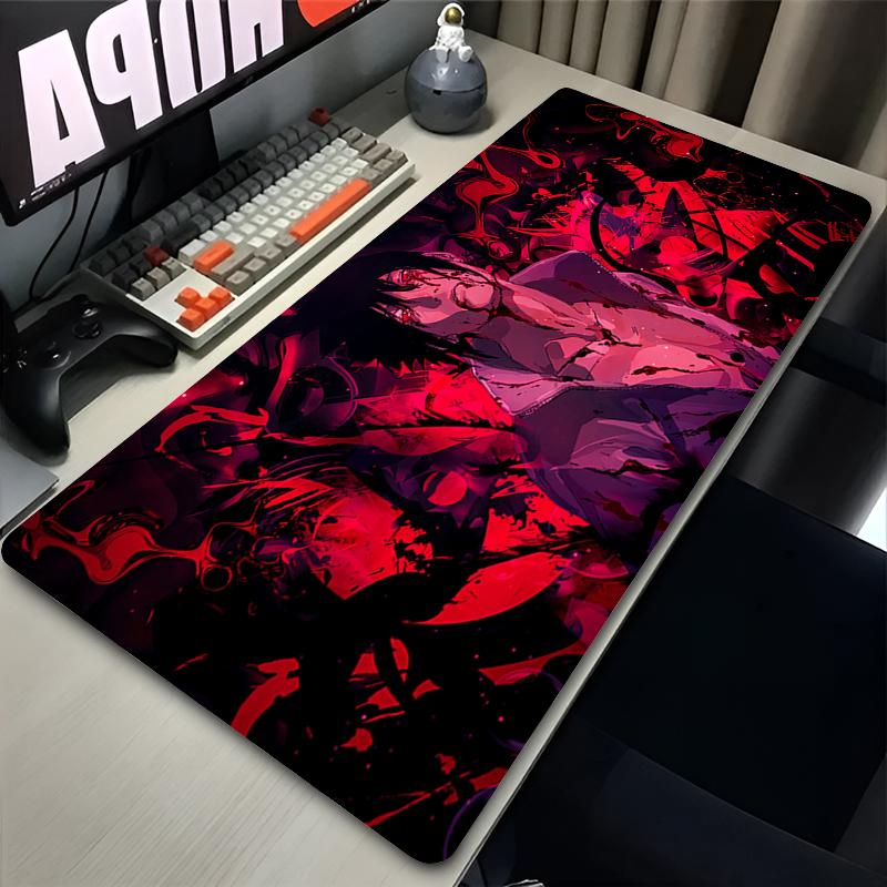 Mauspad Professionelles ESports Spiel-Mauspad NNaruto Sasuke Mauspad Anime Erweitertes Tastatur-Matte Notizbuch-Mauspad Comic Teppich
