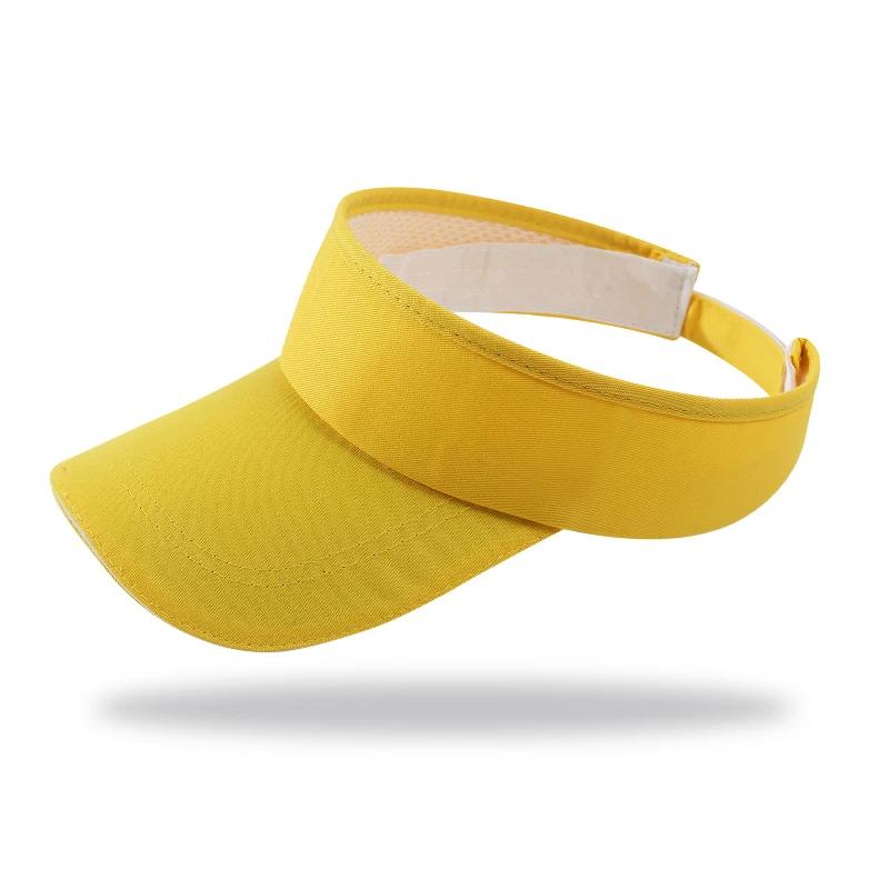 

Sunshade and Sunscreen Hat for Men and Women Outdoor Sports Sun Hat UV Running Empty Top Hat Leisure Baseball Hat Women s Summer жёлтый