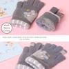5-12 Years Old Warm Children Mittens Coldproof Baby Gloves Cute Kids Winter Gloves  Outdoor