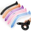 Silicone Spiral Backdoor Beads Plug - Erotic & Soft Masturbation Toy.