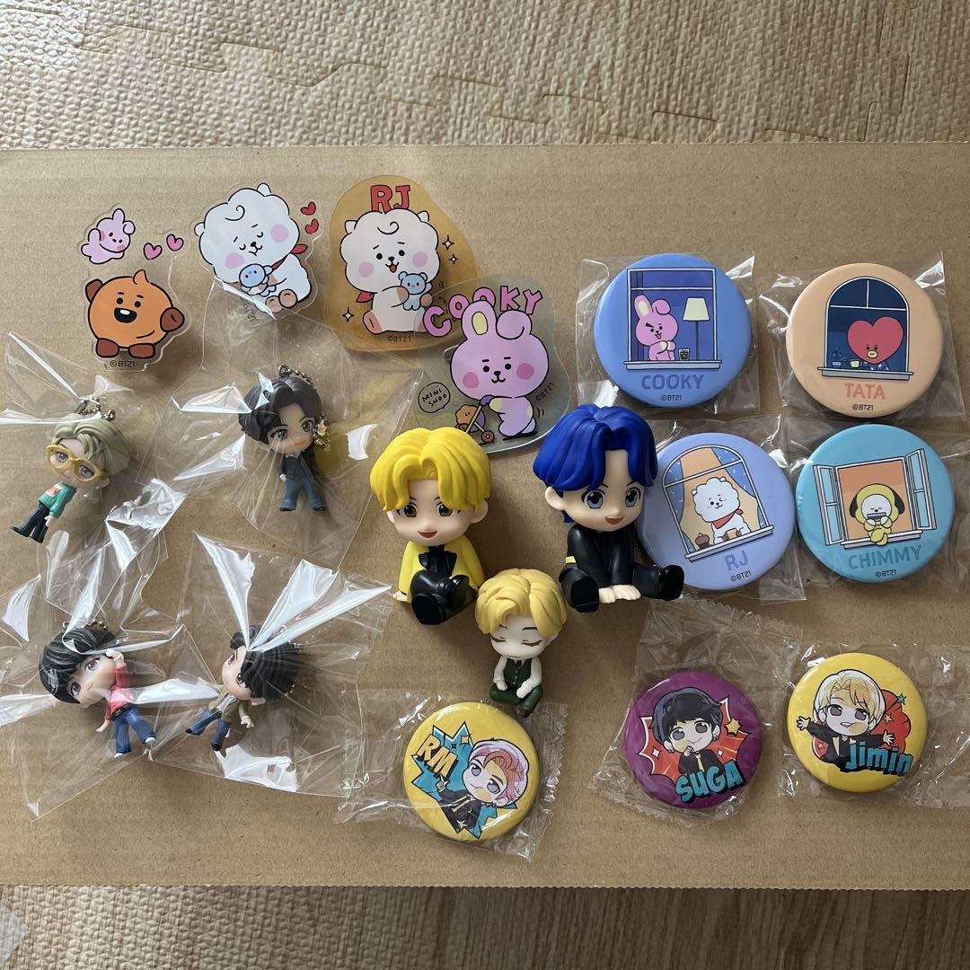 

[Б/У] Мерч BTS BT21, брелки и т.д.. оптовая продажа