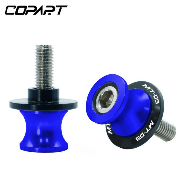 For YAMAHA MT09 FZ09 FJ-09 MT-09 TRACER MT 09 All Years 6/8MM Motorcycle Swing Arm Sliders Spools CNC Stand Screw Paddock
