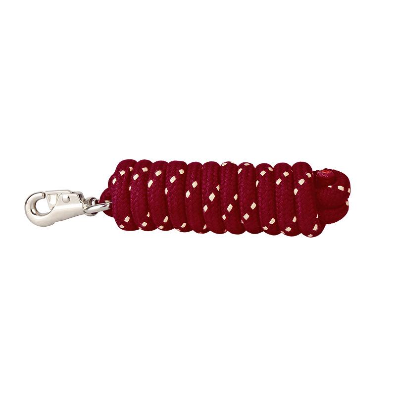 Reinforced Horse Lead Rope Reins, Thickened and Lengthened to 3 Meters - Equestrian Tack Supplies. кларет