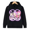 Moletons Blusas com Capuz Meninas Estampa de Desenho Animado Confortável Moletom Infantil Pulôver Casual para Meninas Roupa Esportiva da Moda Roupas Infantis