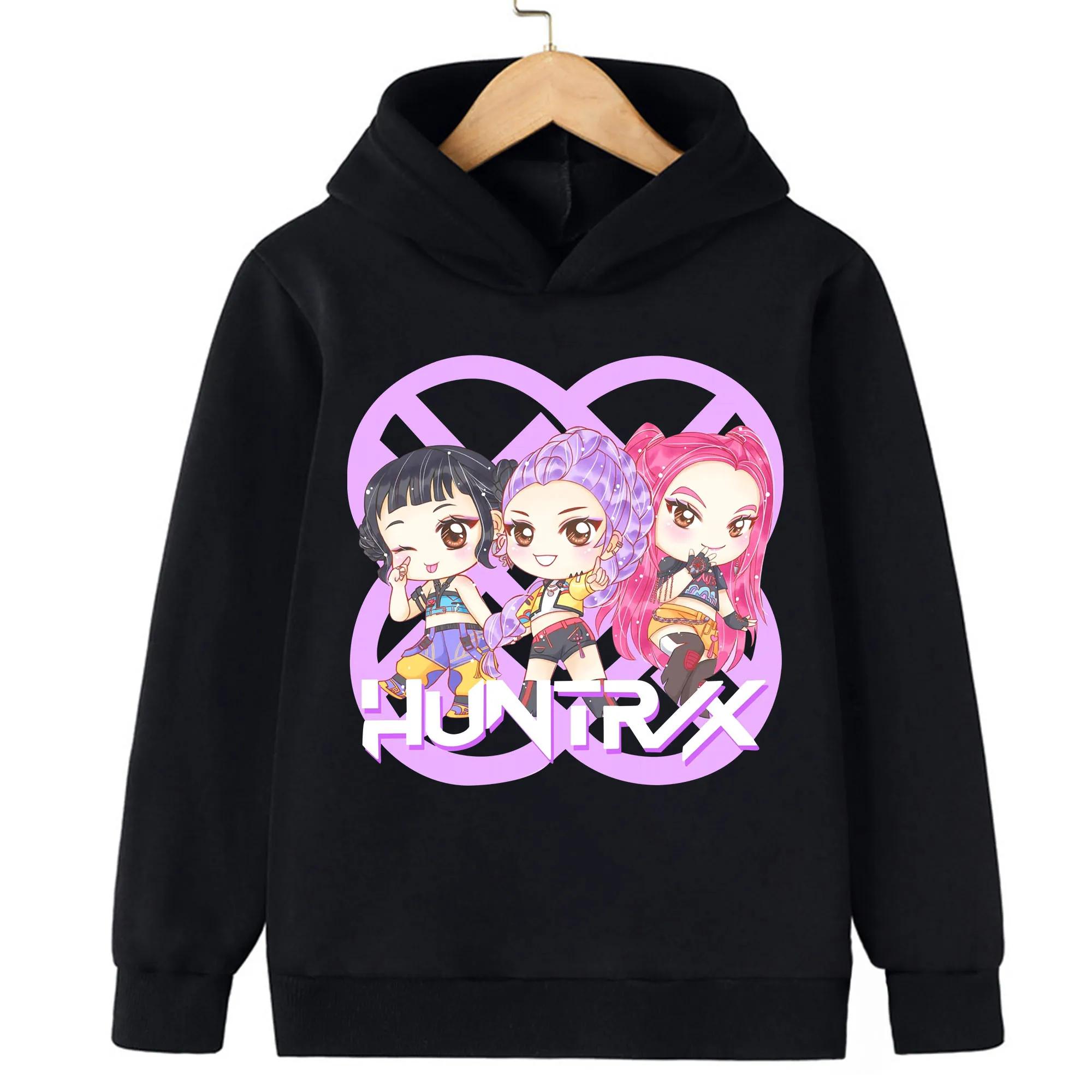 Hoodies Sweatshirts Girls Cartoon Print Comfortable Children s Hoodie Casual Girls Pullover Fashionable Sportswear Children s Clothing 110