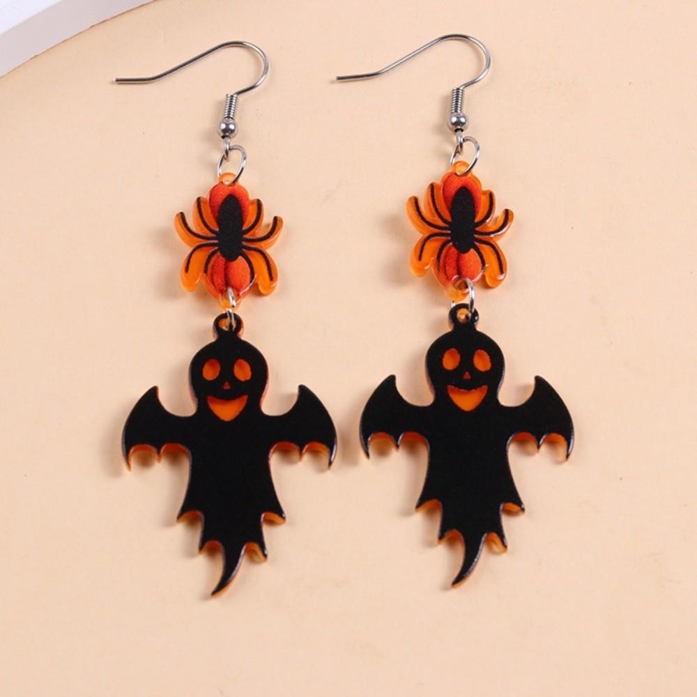 Spider Cute Ghost Ear Studs Heart Pumpkin Dangle Earrings Halloween Earrings  All Saints' Day