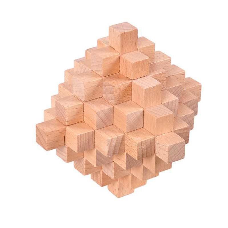 Wooden Brain Teaser Puzzles For Kids Adults Educational Toys IQ Challenge Pineapple Removing Assembling Intellectual Gifts