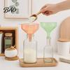 Universal Funnel 2Pcs Wide Mouth Kitchen Filling Funnel, Oils Liquid Soy Sauce Powder Food Grade Canning Transfer for Bottles & Jars Easy Clean