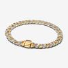 Neues 925er Silber Funkelndes Herz zu Herz Ewige Rose Tennis Schiebearmband Mode DIY Charme Schmuck Exquisites Geschenk