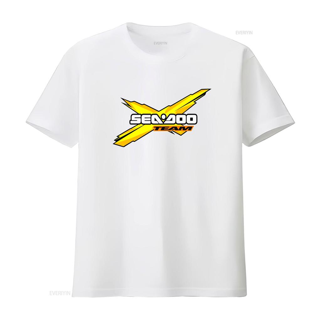 Sea Doo Team Ski Logo Mens Black T Shirt Size S 3XL vintage Washed Comfortable Casual designer clothes Stretched fashion