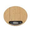 Round Electric Kitchen Scale Wood ABS Kitchen Scale Digital Kitchen Scale  Cooking Baking Meal Prep