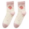 Cute Sleep Socks Stripe Wool English Alphabet  Japanese Style Socks Cotton Socks Hosiery Women Short Socks