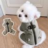 Dicke Warme Hundejacke Vierbeiniger Haustierpullover Teddy Kleine Mittlere Hunde Winter Freizeit Outfit