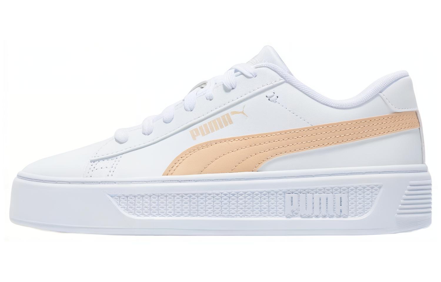 (WMNS) PUMA Smash Platform V3  White/Beige  Women s 390758-03 EU 37.5