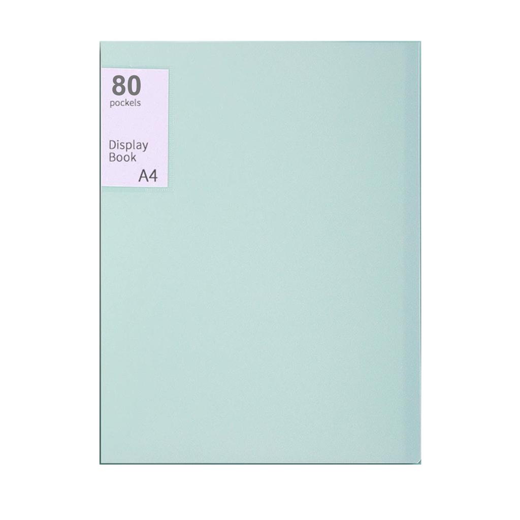 80page A4 Storage Folder,Durable & Fashionable With Clear View Panels Reusable File Organiser,Document Storage-Binder For Office