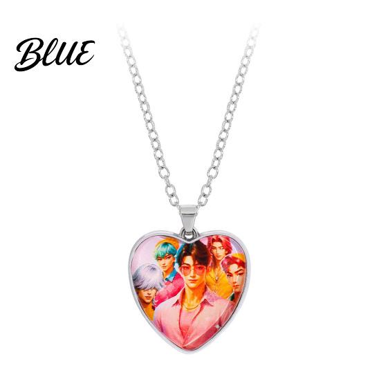 Heart Necklace Korea Pop Pendant Anime Movie Hunters Design Jewelry