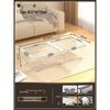 Large Capacity Transparent Under-Bed Storage Box with Wheels
