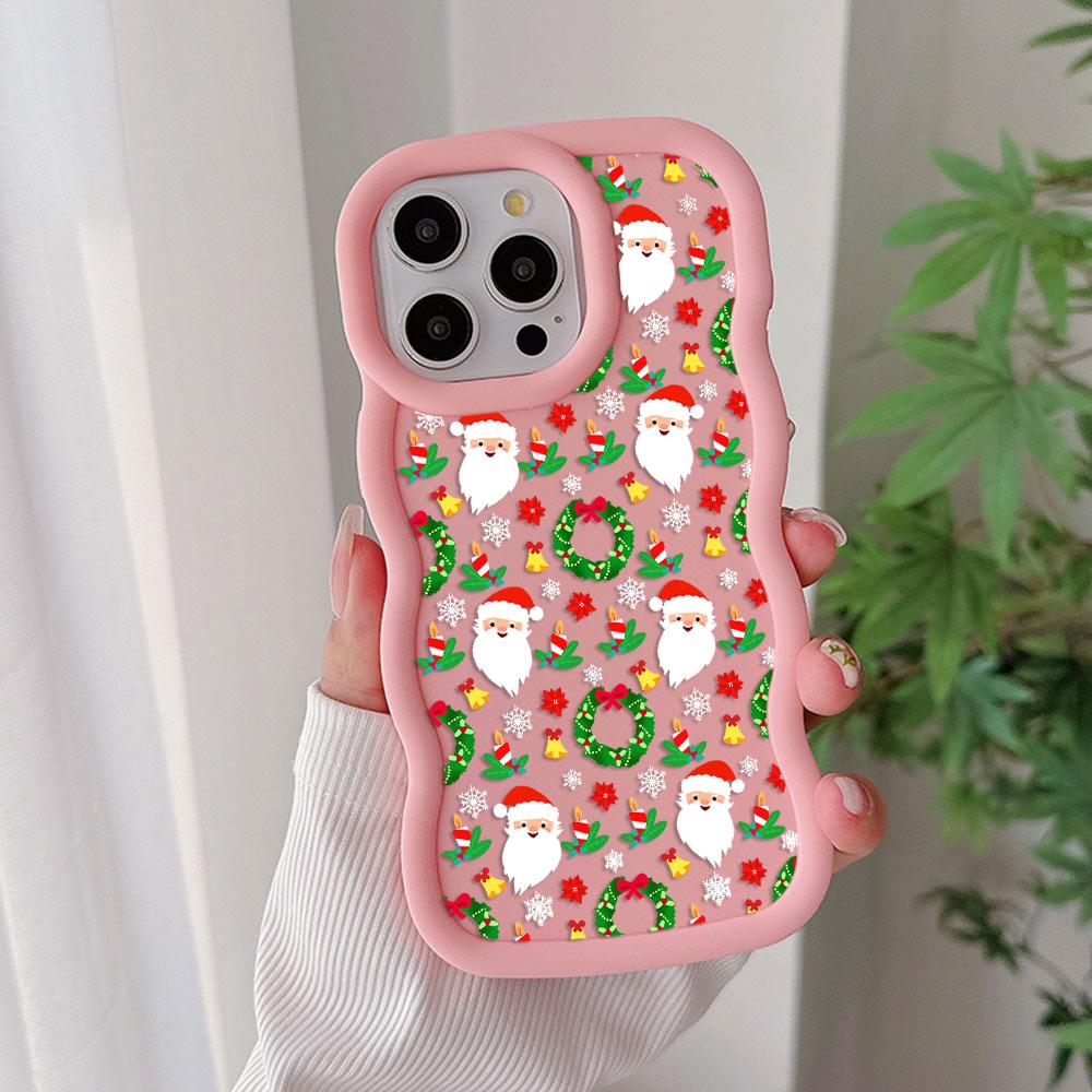Santa Claus Elk Snowman Christmas Phone Case for Samsung S25 S24 S23 S22 S21 S20 FE Plus Ultra 4G 5G Soft Silicone Back Cover