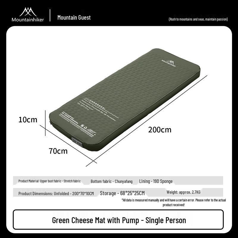 Portable Auto-Inflatable Air Mattress with Pump for Outdoor Camping