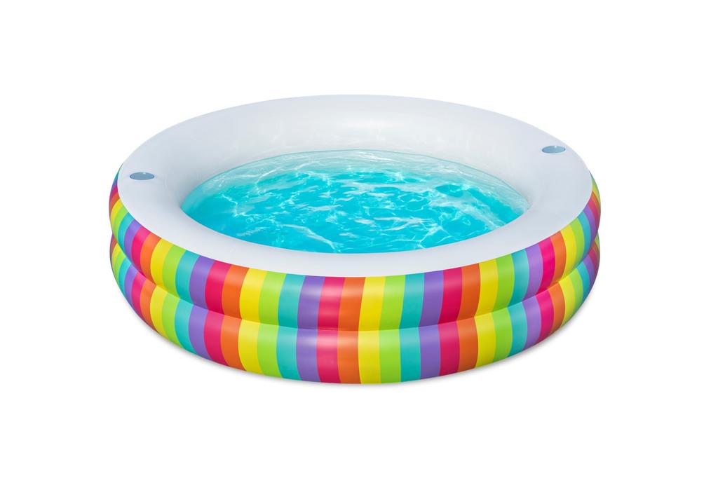Bestway Rainbow Dreams Inflatable Family Pool, 2.06m X 2.06m X 51cm, Product Code: 54443