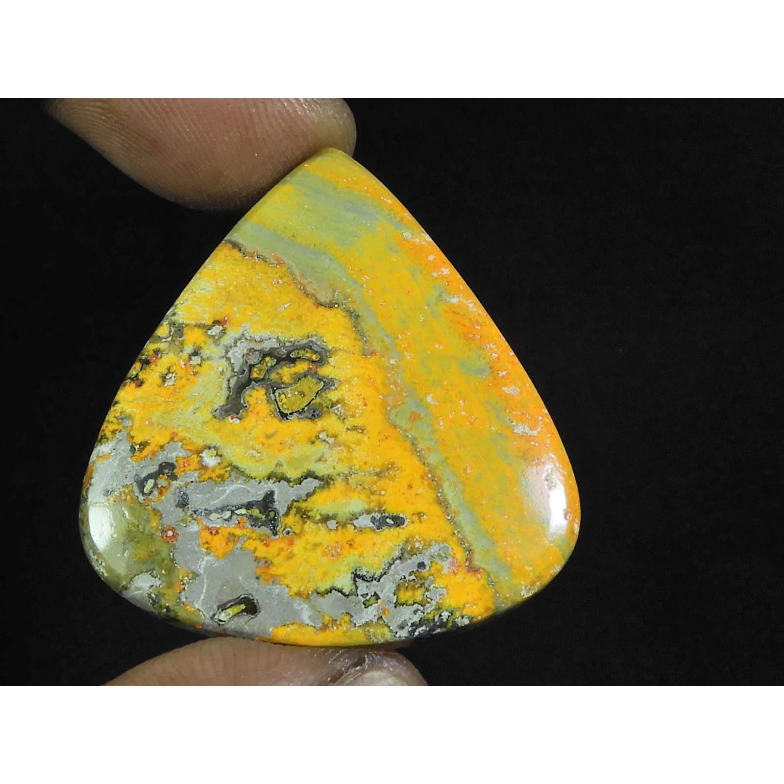 

35X37X05MM Натуральный Яшма Шмель Груша Кабошон Свободный Драгоценный Камень 47 Карат. Д-85