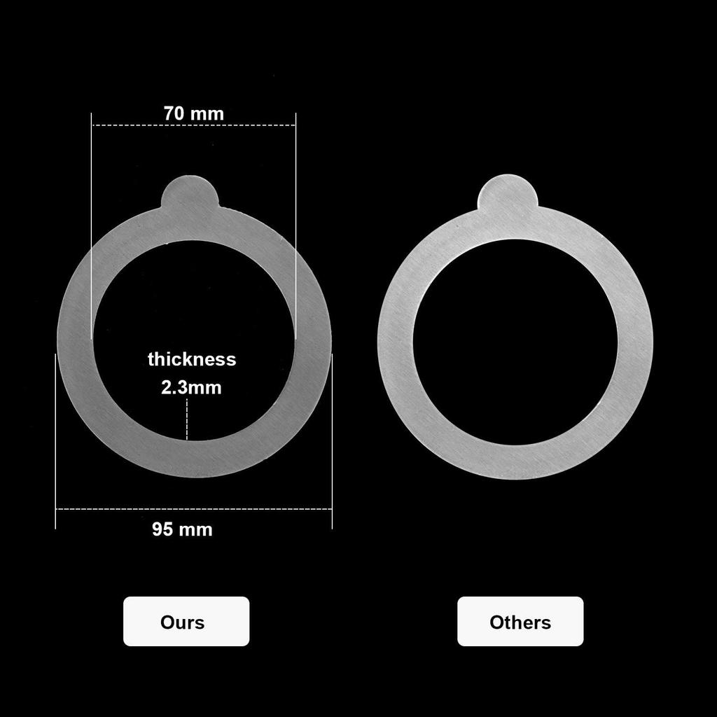 12 Pieces Replacement Silicone Gasket Seals for Jars, Leakproof Airtight Silicone Gasket Sealing Rings, 3.75 x 3.75 Inches, for Glass Clip Top Jars
