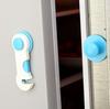 Children's anti-door lock Household wardrobe safety buckle Plastic fixed seal Drawer buckle No punching safety lock