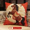 Throw Pillow Cushion Cover Horse Print Luxury Modern Fashion Style Couch Sofa Pillow Covers Bedroom Living Room