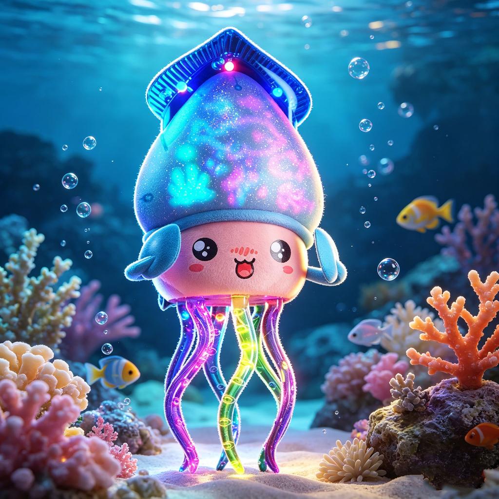 Electric, Magical Dancing Jellyfish With Automatic Obstacle Avoidance And Light Toy For Children.