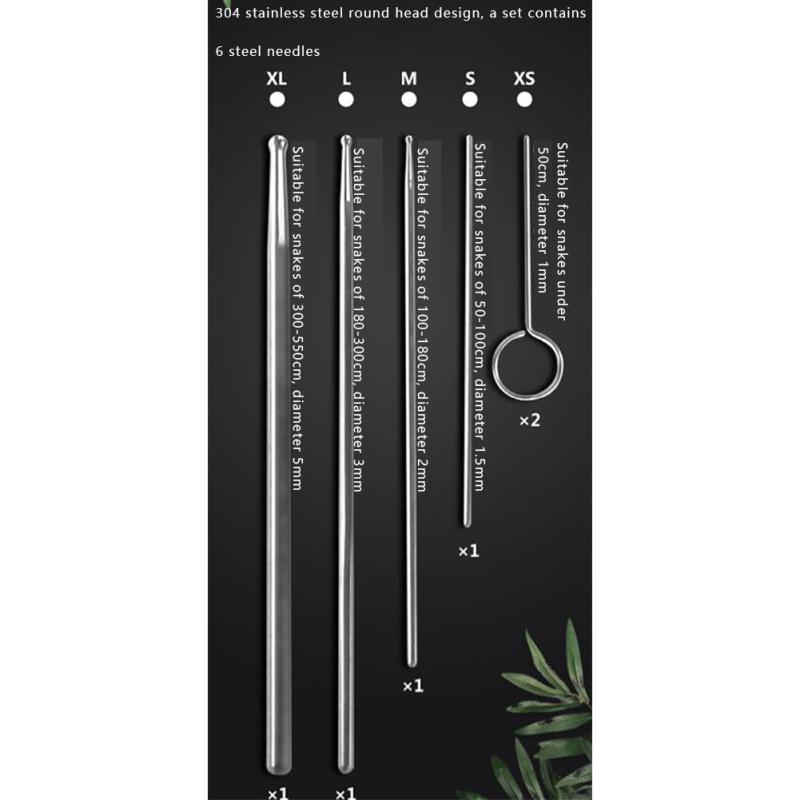 1 Set Of Stainless Steel Reptiles Snake Sexing  Probes Professional Gender Detector With Round Ball