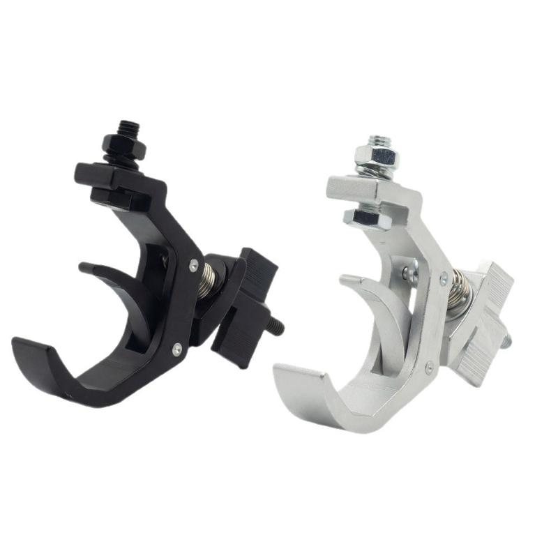 Heavy Duty Stage Light Truss Clamp 25mm Foldable Hook Aluminum Alloy Bracket 150kg Load for Concert Lighting Installation