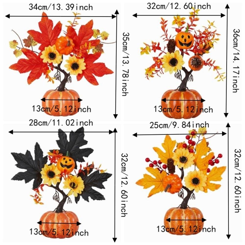 Handmade Realistic Fall Pumpkin Decor DIY Artificial Pumpkin Bouquet  Halloween Party