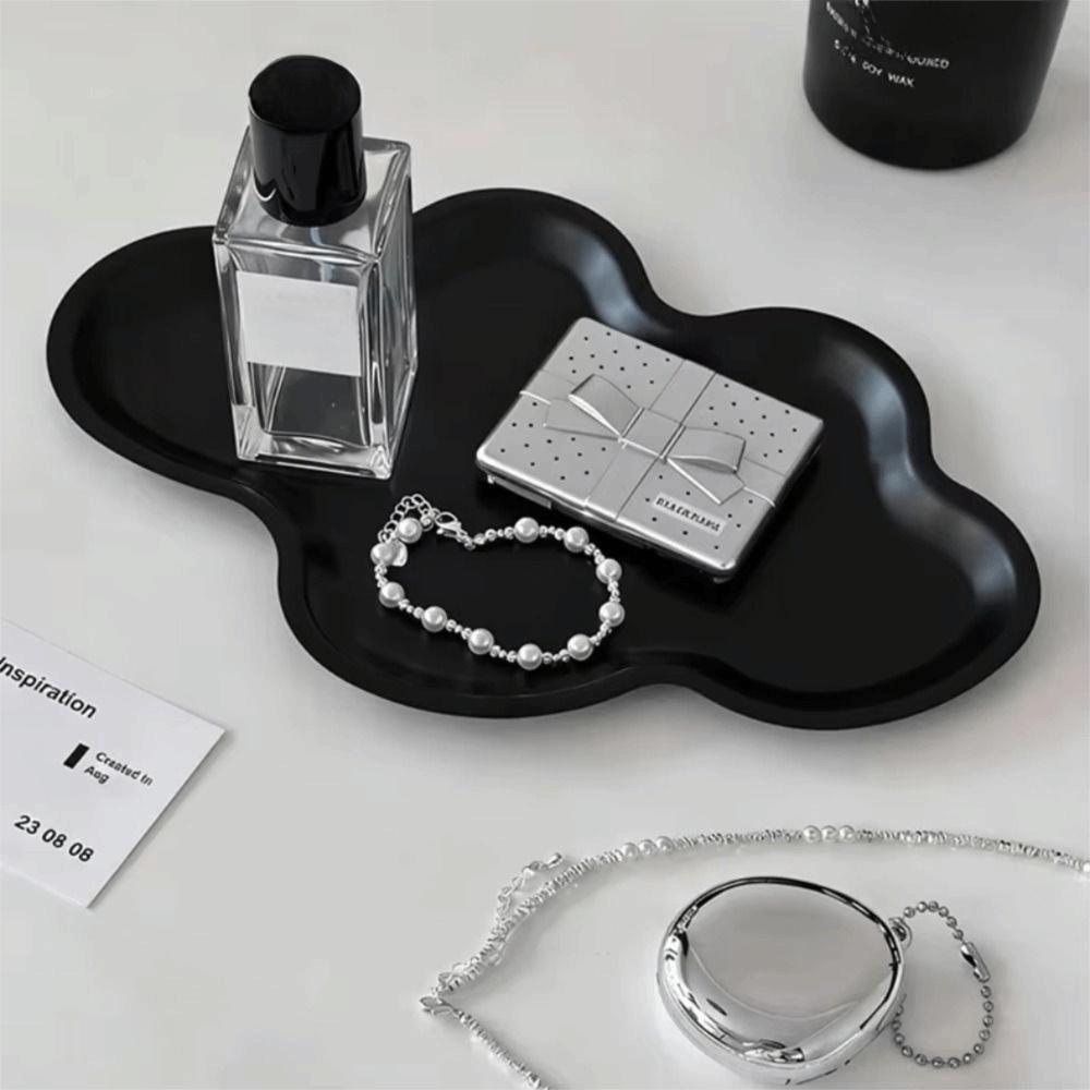 Modern Design Cloud Shaped Storage Tray Stainless Steel Jewelry Organizer  Bathroom Counter
