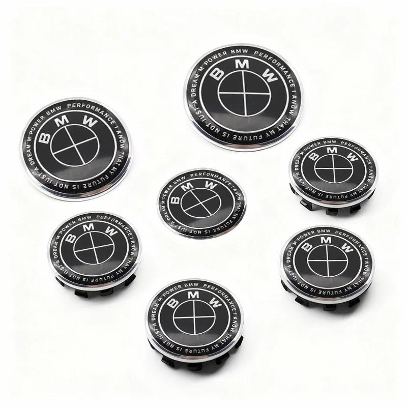 

7Pcs Steering Wheel Center Sticker Front Rear Car Badge Wheel Hub Center Cover For BMW E46 F20 G20 F91 X3G01 F40 X3F25 X5G05 8274 68x4 45