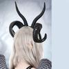 Handmade Sheep Horn Headbands Girl Cosplay Realistic Sheep Horn Fursuit Masquerades Halloween Cosplay Party