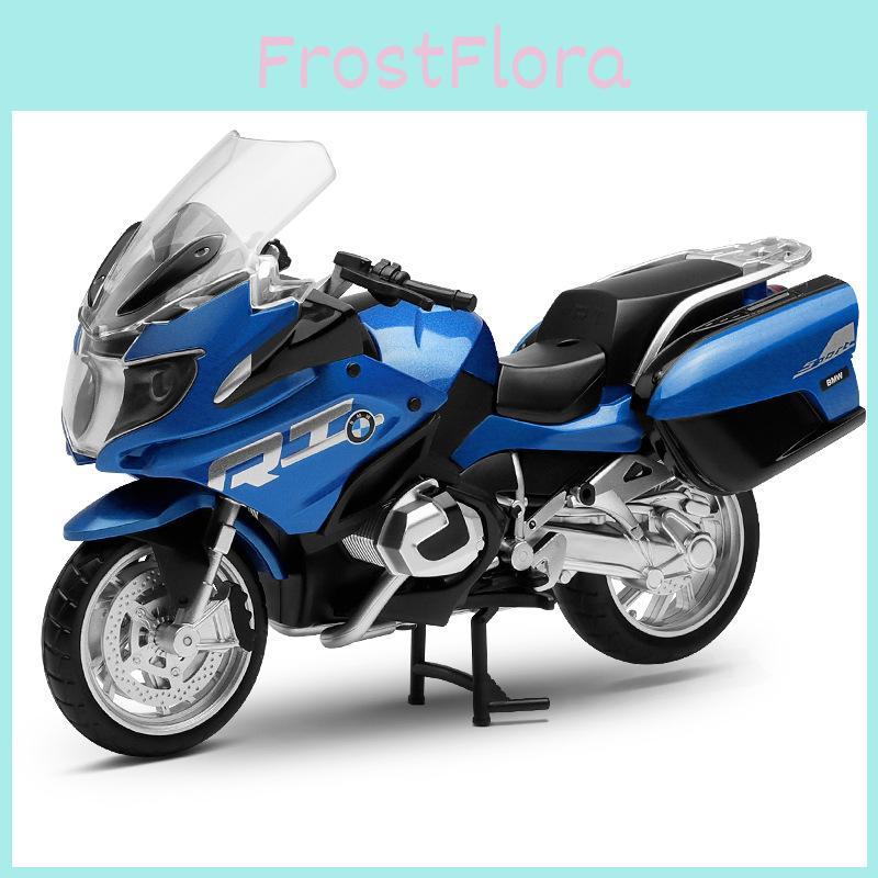 Blue Simulation Alloy Motorcycle Model Toy For Collection Display And