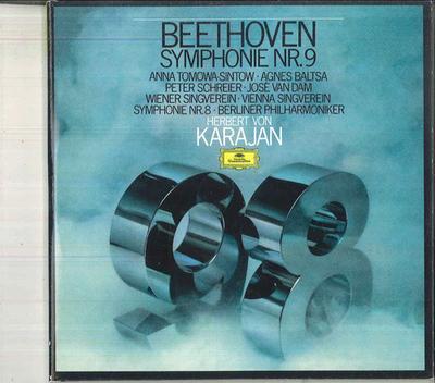 CD HERBERT VON KARAJAN BERLINER PHILH Beethoven Symfoni Nr8 Symfoni CD612 DEUTSCHE GRAMMO Tyskland Klassisk Begagnad