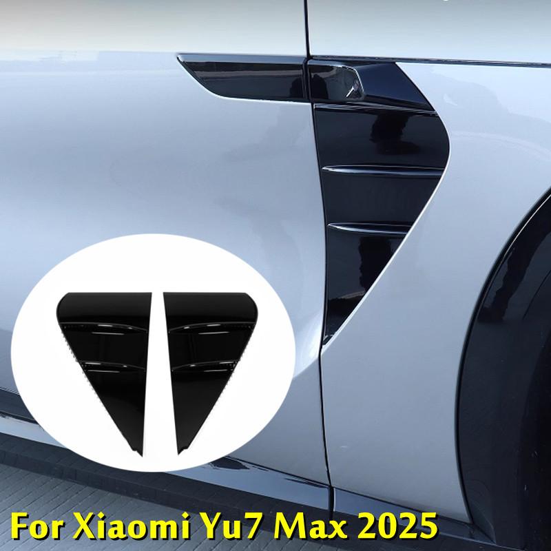 עבור Xiaomi Yu7 Max 2025 2026 רכב ABS כרום פתח אוורור צד דלת כיסוי דקורטיבי לכנף מכסה מדבקת קישוט אביזרים