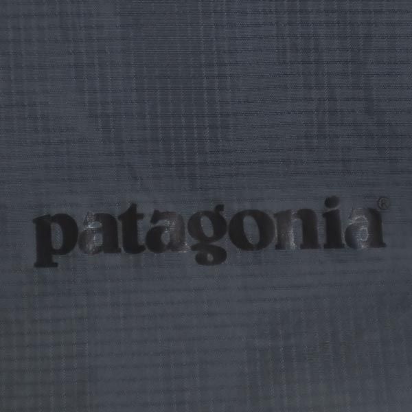 Patagonia Logo Long Sleeve Nylon Zip Hoodie S Gray Outdoor Ventilation Men's Used