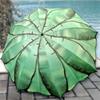 Banana Leaf Umbrella Windproof Three Folding Umbrella Anti-UV Sun Shade Parasol Sunny and Rainy Dual Use Umbrella for Outdoor