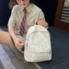 Schoolbag Smudged PU Leather Soft Leather Backpack Women's Niche Design Short-trip Backpack Lightweight Anti-splashing and Dirt-resistant Schoolbag