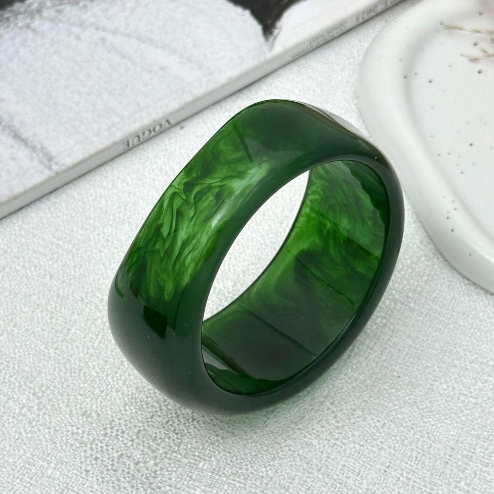 Europe American Style Resin Bangle Irregular Exaggerated Bracelet Simple Cuff Bangles  Decoration