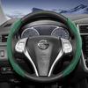 Suitable for p444 Sports Suede Steering Wheel Cover with Split Snap-On Design for Rogue X-Trail Kicks Qashqai Sentra Almera Versa Sunny Altima 444p