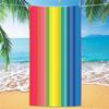Striped Beach Towel, Digital Printing Thin Quick-Dry Anti-Sand Microfiber Lightweight for Swim Yoga Travel Gym Gift