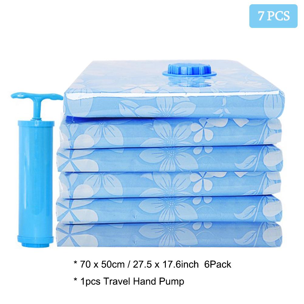 Thickened Vacuum Storage Bag For Cloth Compressed Bags with Hand Pump Reusable Blanket Clothes Quilt Organizer Travel