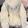Unisex American Trendy Heavyweight Velvet Hooded Cardigan Jacket
