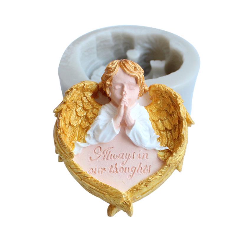 3D DIY Silicone Fondant Cake Cupid Little Angel Molds Cake Decoration Tools Chocolate Mold Candy Clay Mould